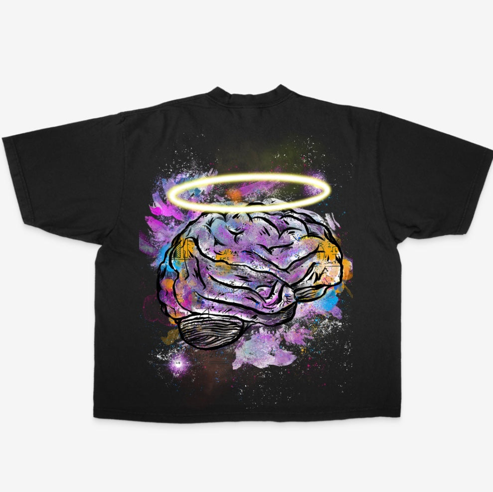 BG Einstein Charicature Boxy Tee