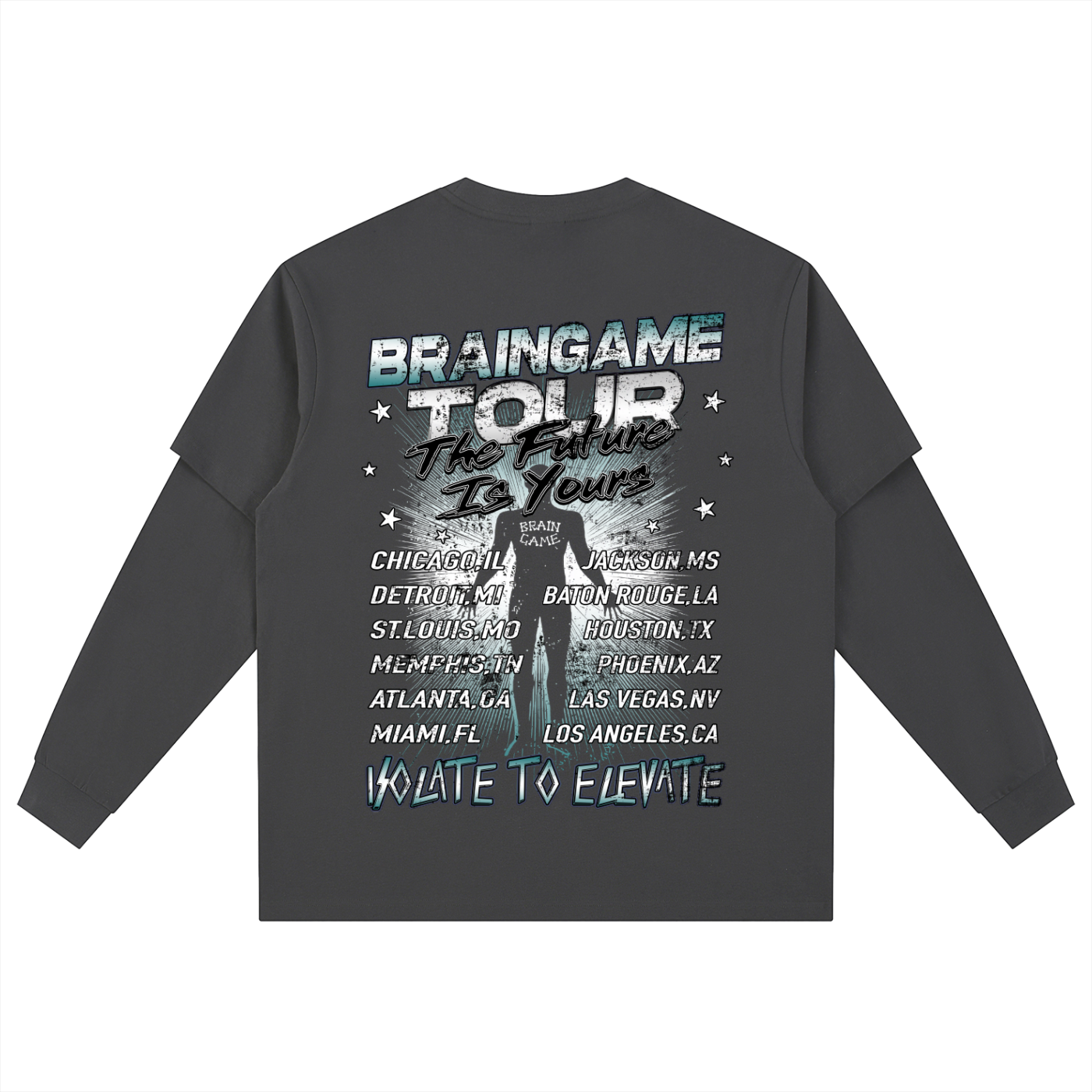 BG “World Tour” Oversized Double Sleeve Tee