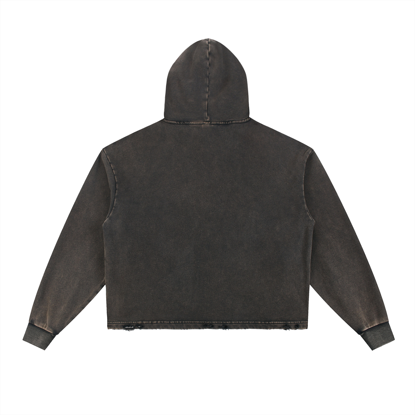 BG Frayed-Hem Hoodie