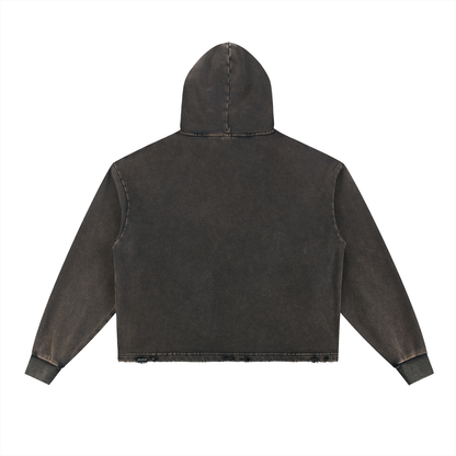 BG Frayed-Hem Hoodie