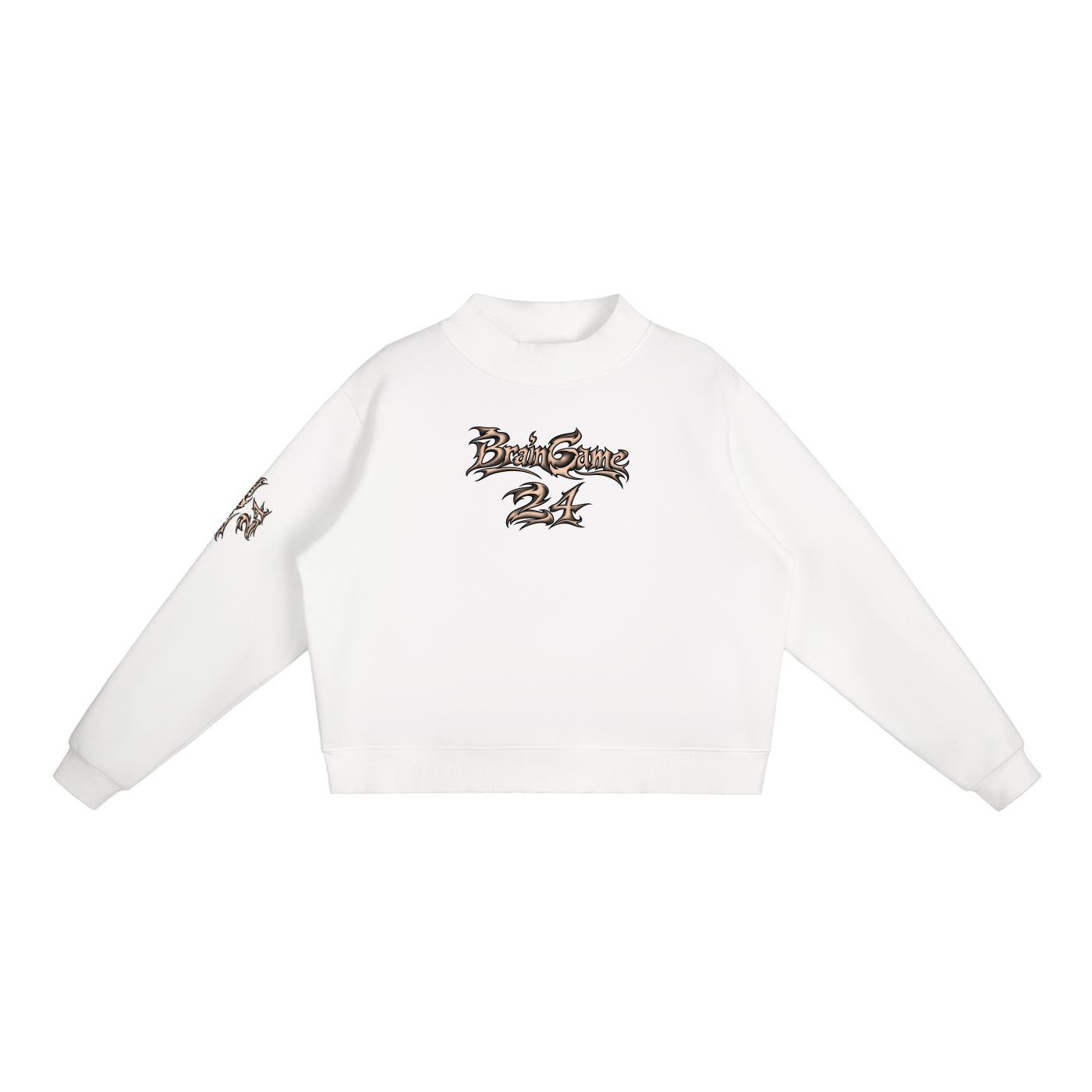 BG Essential “New Wave” Mock-Neck Crew