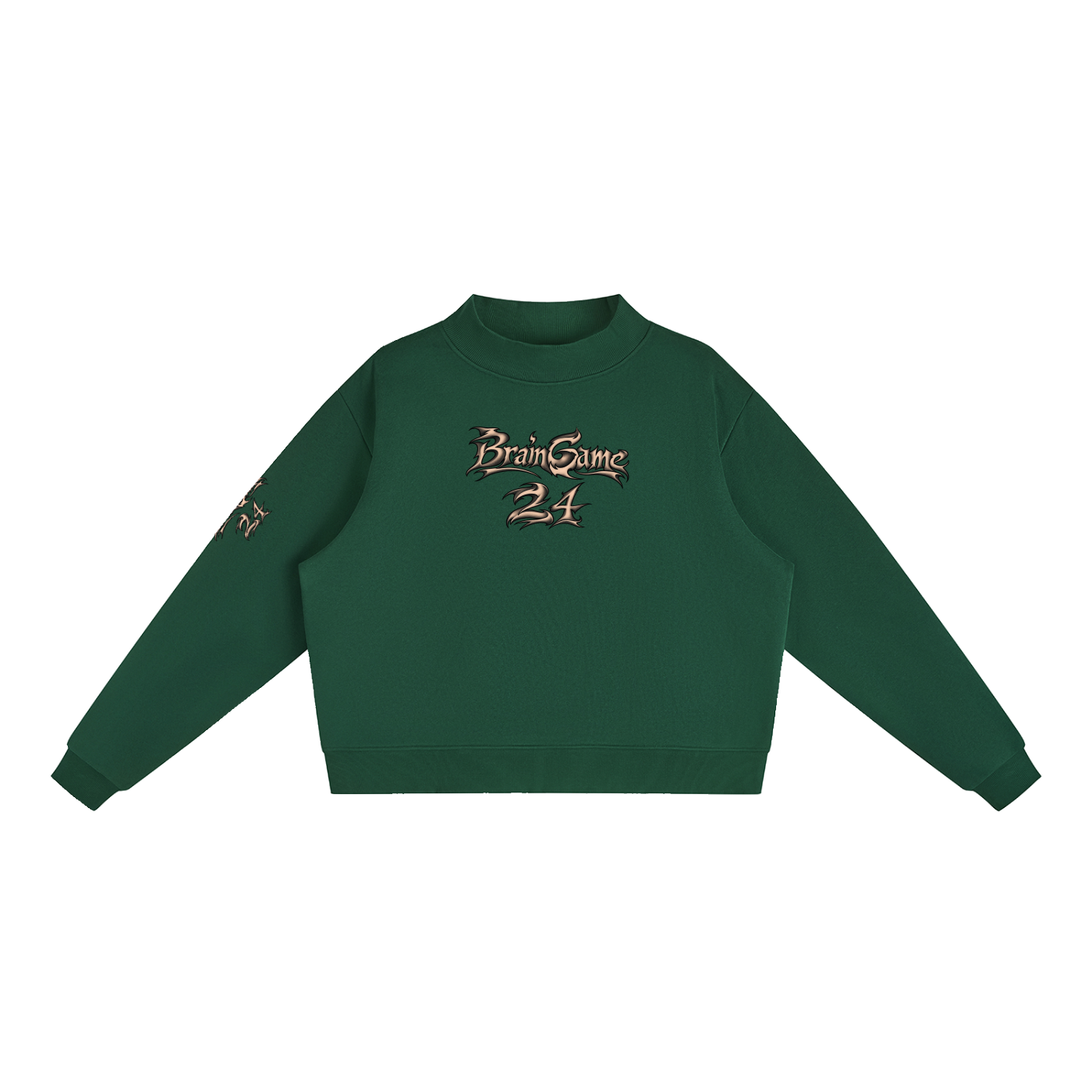 BG Essential “New Wave” Mock-Neck Crew
