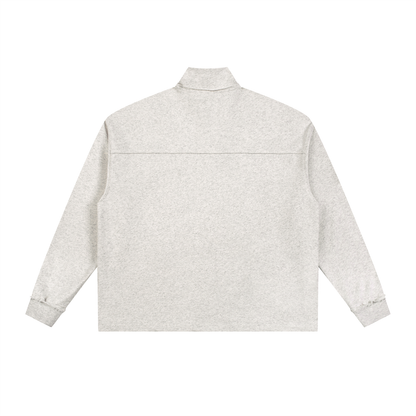 BG “Half-Zip” Raw Edge Sweatshirt