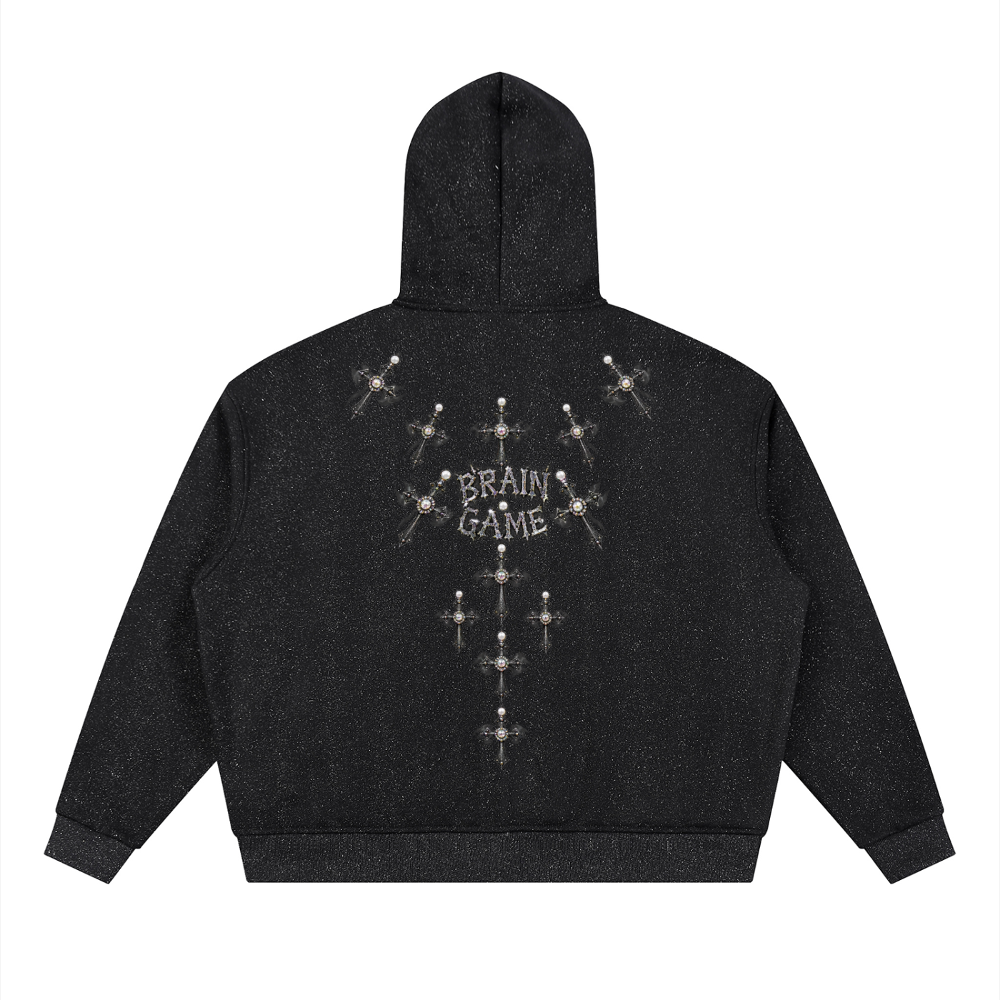 BG Unisex “BrainSpark” Sparkle Full Zip Hoodie