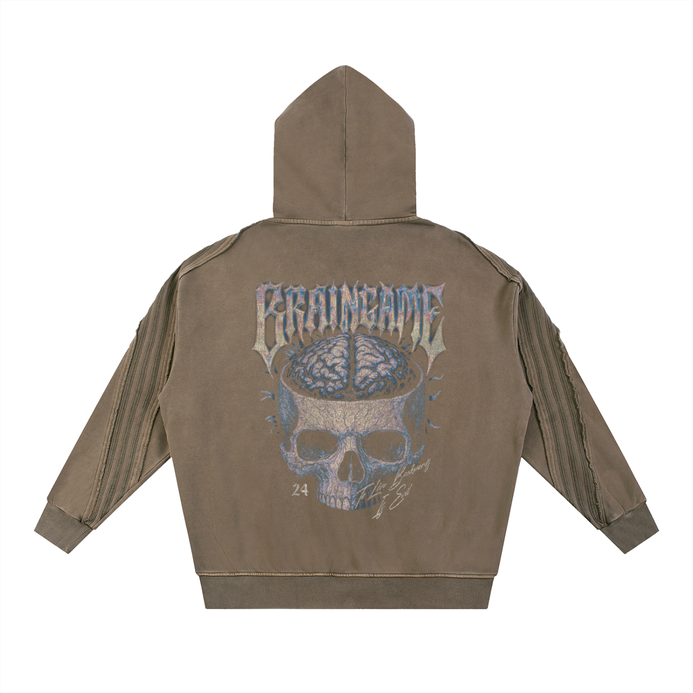 BG “Bikers”  Raw Edge Hoodie
