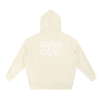 BG “Classic” Raw Edge Double Layered Zip Hoodie