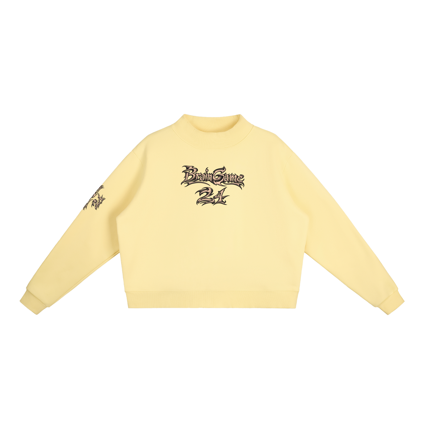 BG Essential “New Wave” Mock-Neck Crew