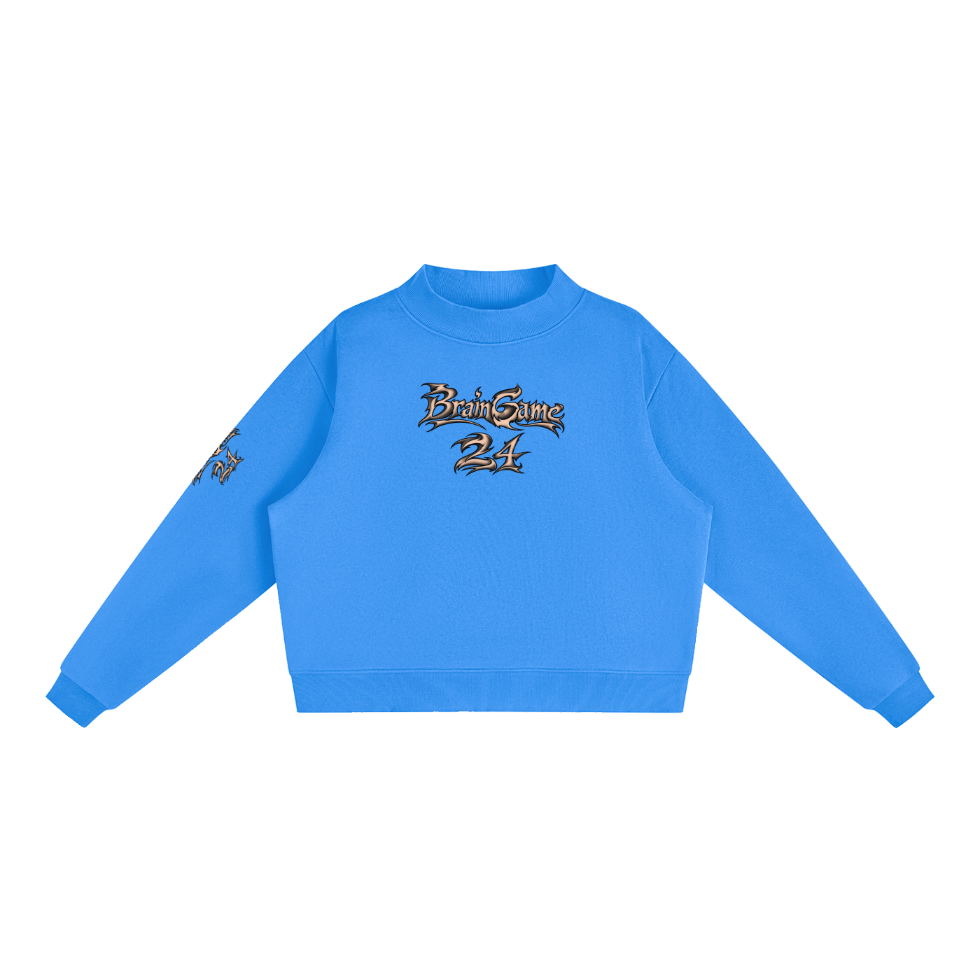 BG Essential “New Wave” Mock-Neck Crew