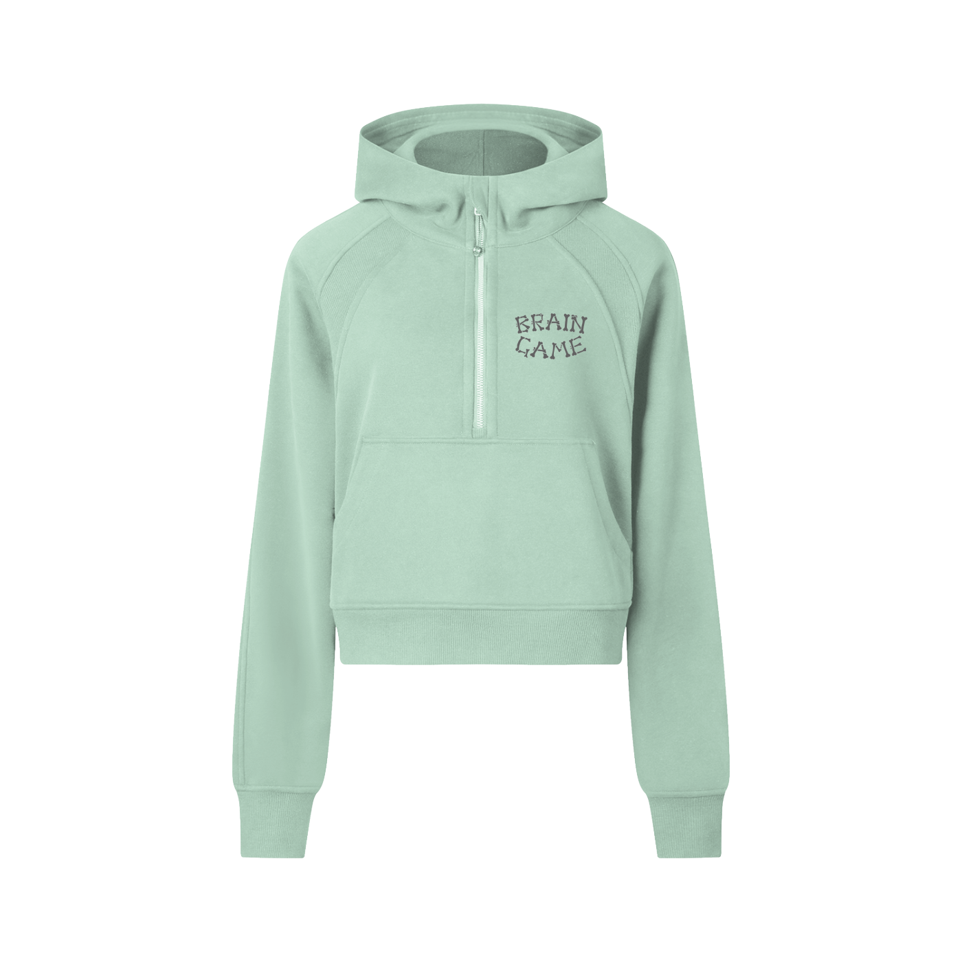 BG Womens Cropped Half-Zip Hoodie