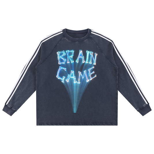 BG Snow Washed Contrast Tape Sweatshirt