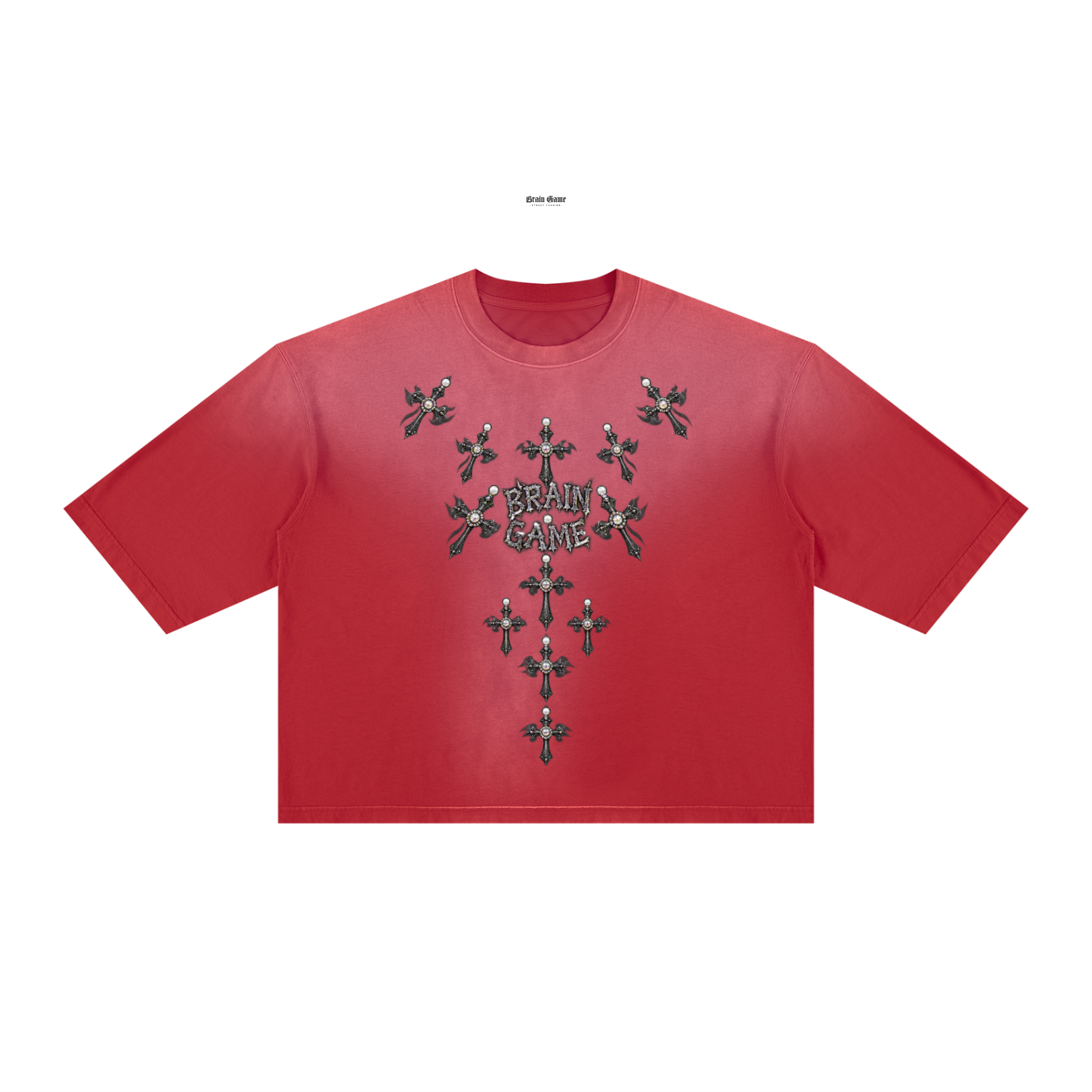 BG Unisex ”Almighty” Vintage Wash Boxy T-Shirt