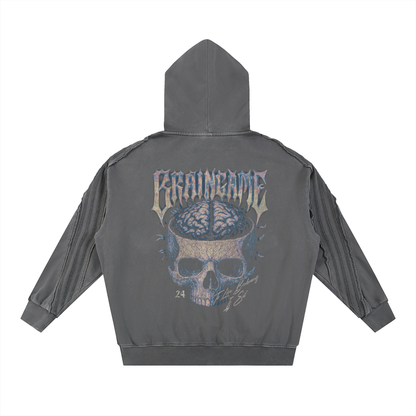 BG “Bikers”  Raw Edge Hoodie