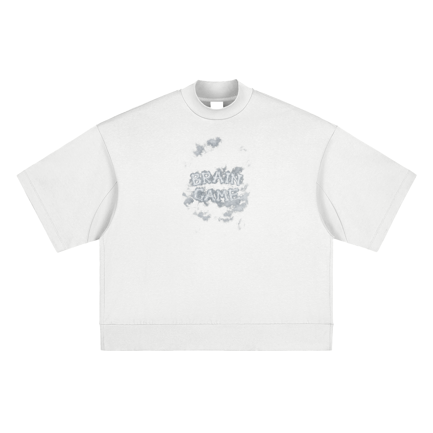 BG “Clouded” Heavy Mock Neck T-shirt
