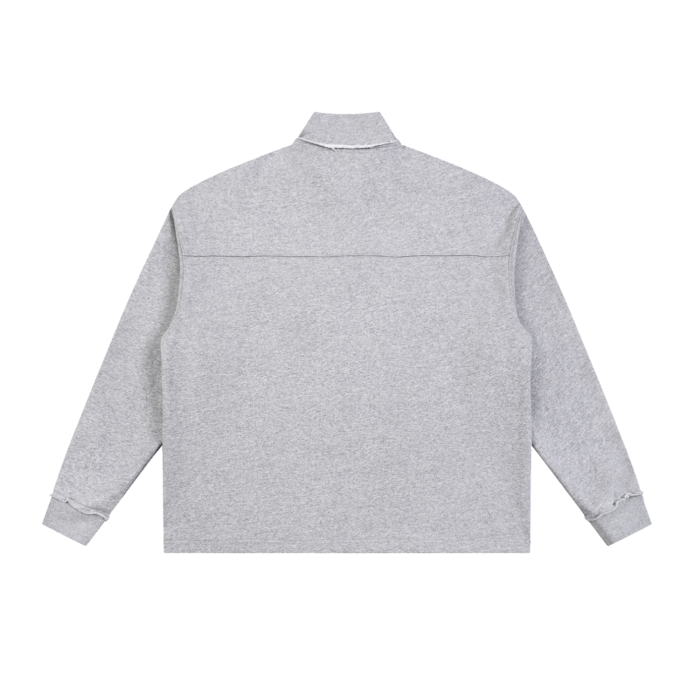 BG “Half-Zip” Raw Edge Sweatshirt