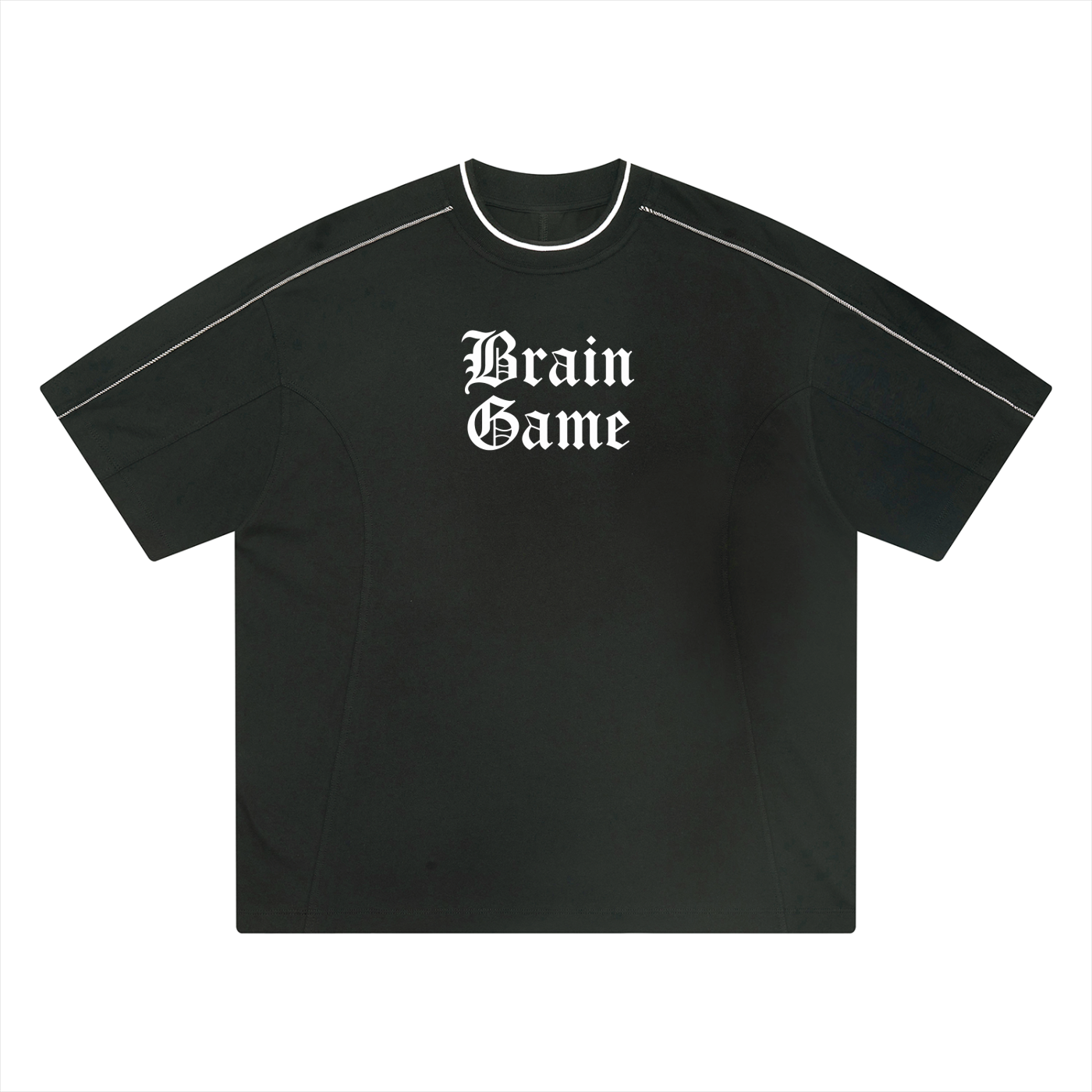 Unisex Oversized Contrast Tape T-Shirt