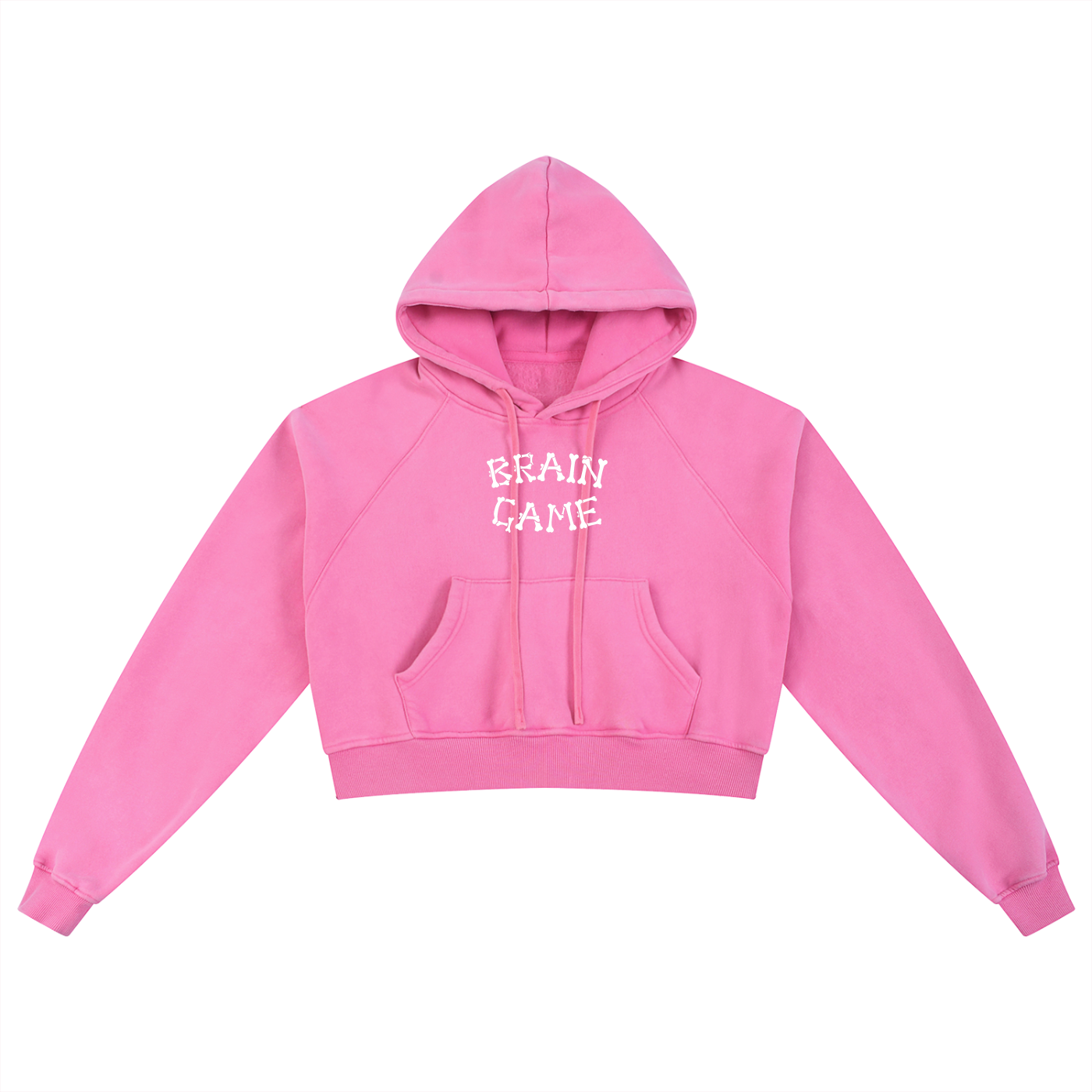 BG A Women’s “Touch” Snow Washed Cropped Hoodie