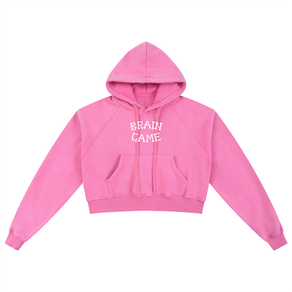 BG A Women’s “Touch” Snow Washed Cropped Hoodie