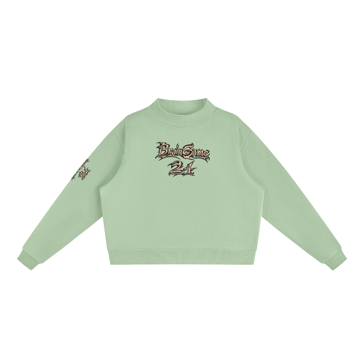 BG Essential “New Wave” Mock-Neck Crew