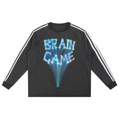 BG Snow Washed Contrast Tape Sweatshirt