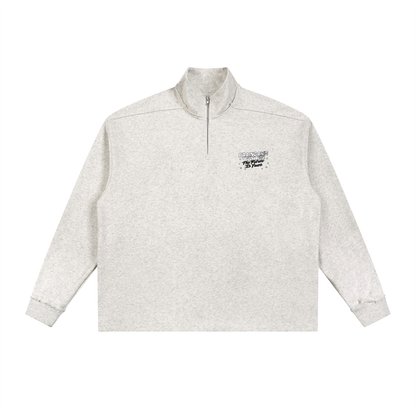 BG “Half-Zip” Raw Edge Sweatshirt