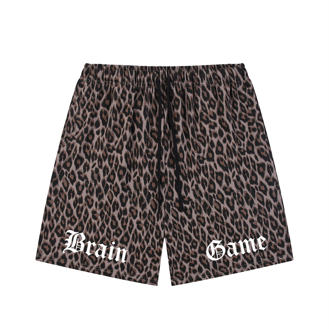 BG Unisex Heavyweight Leopard Shorts