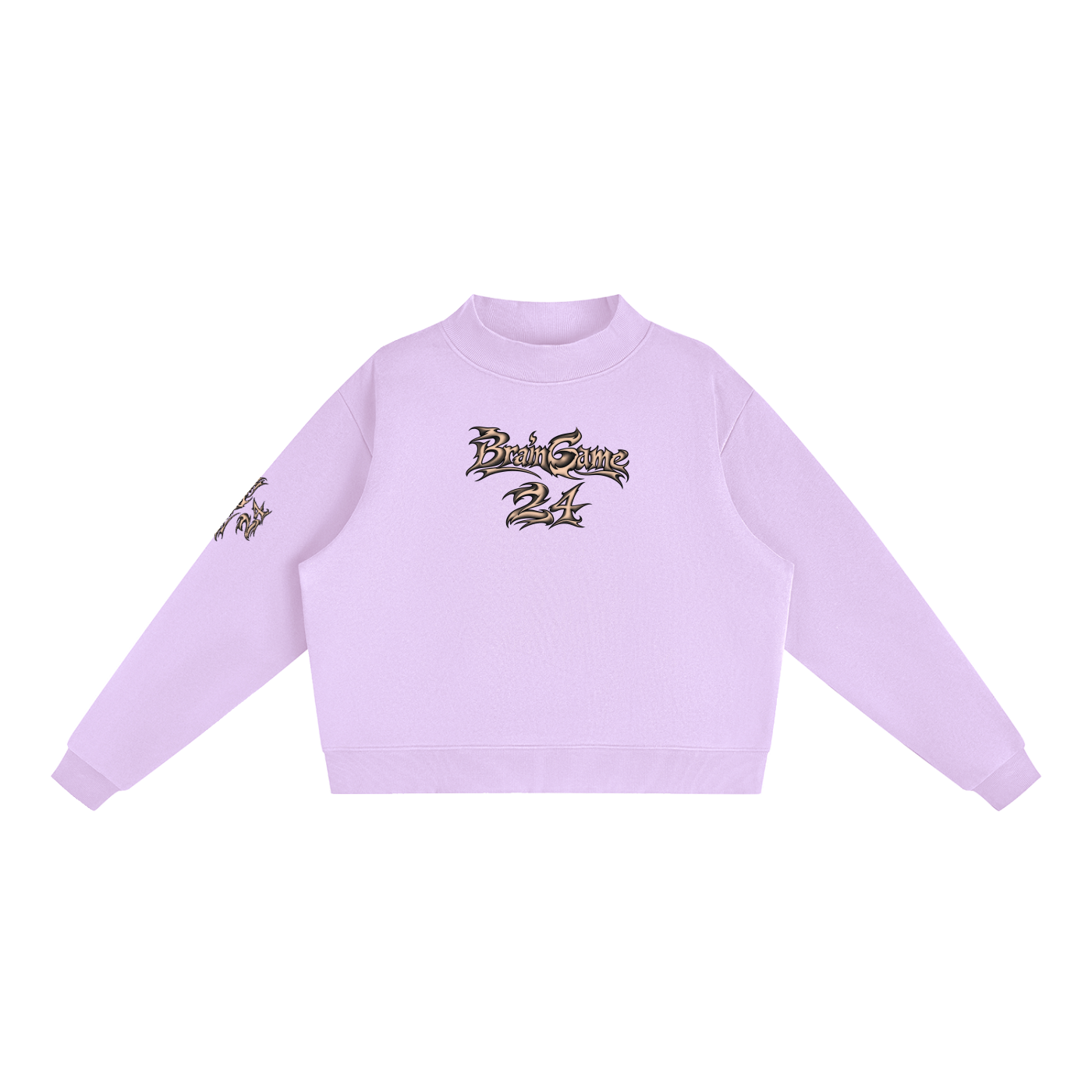 BG Essential “New Wave” Mock-Neck Crew
