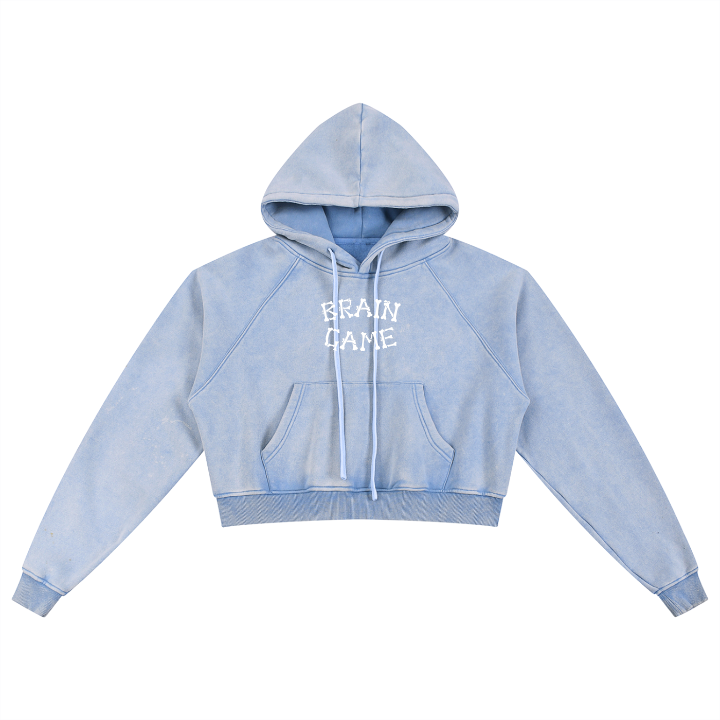 BG A Women’s “Touch” Snow Washed Cropped Hoodie