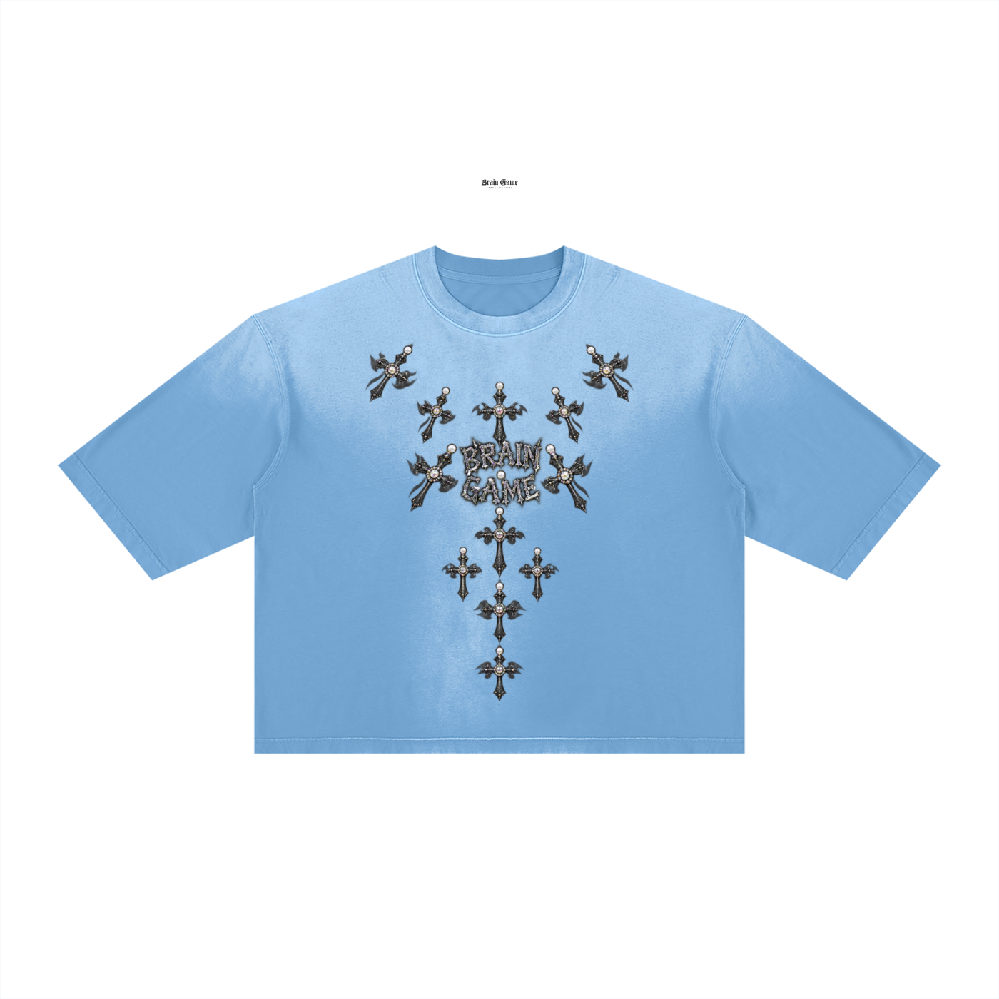 BG Unisex ”Almighty” Vintage Wash Boxy T-Shirt