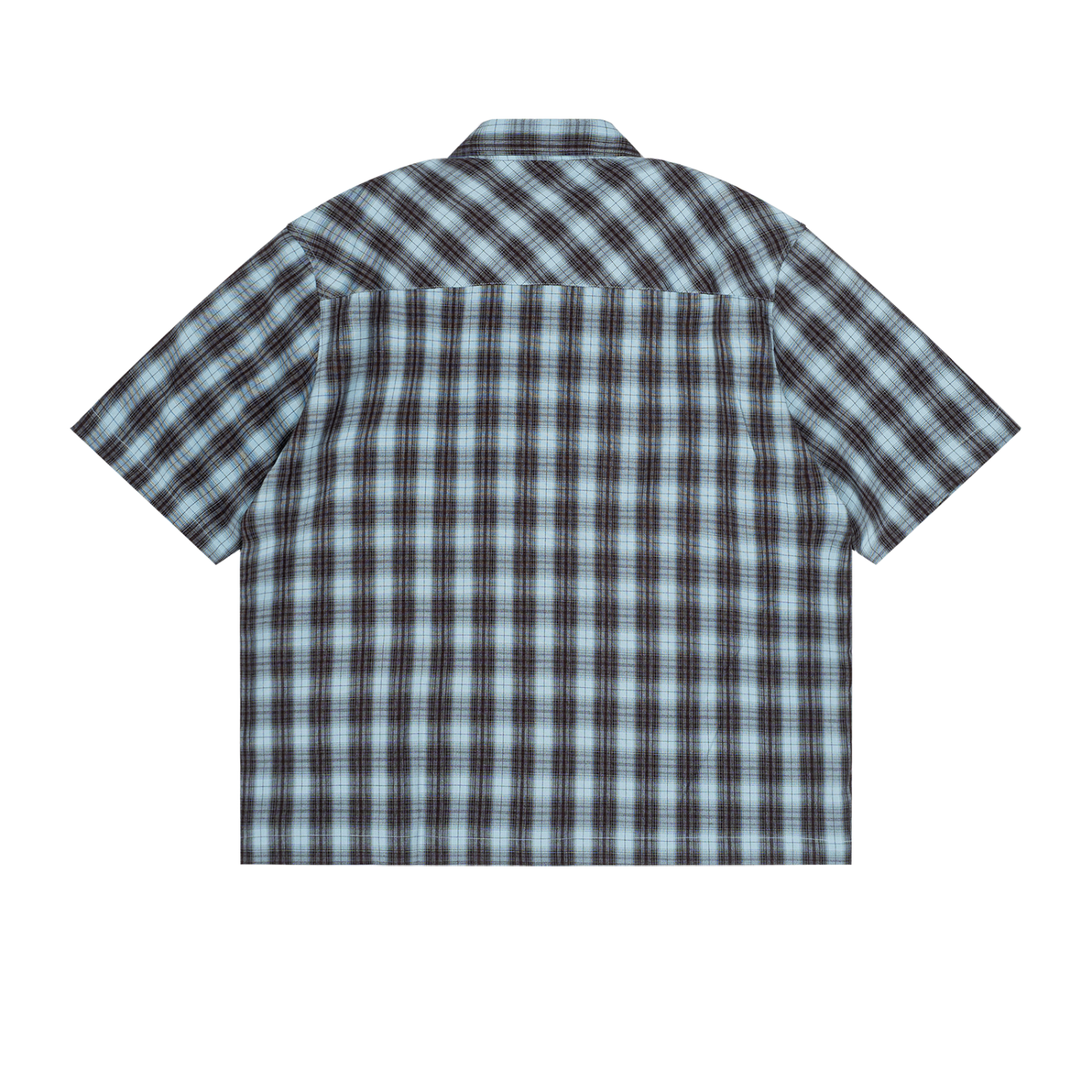BG Plaid Short Sleeve Boxy Shirt