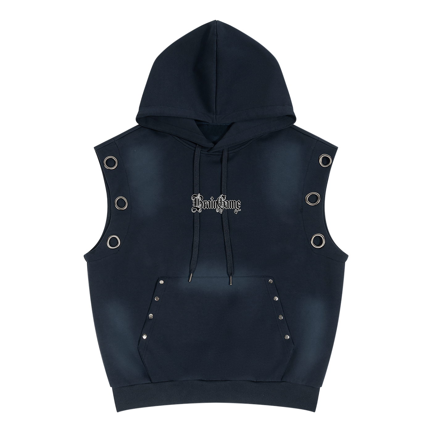 BG “Royalty” Unisex Vintage Wash Sleeveless Hoodie