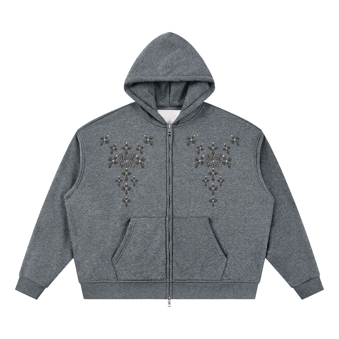 BG Unisex “BrainSpark” Sparkle Full Zip Hoodie