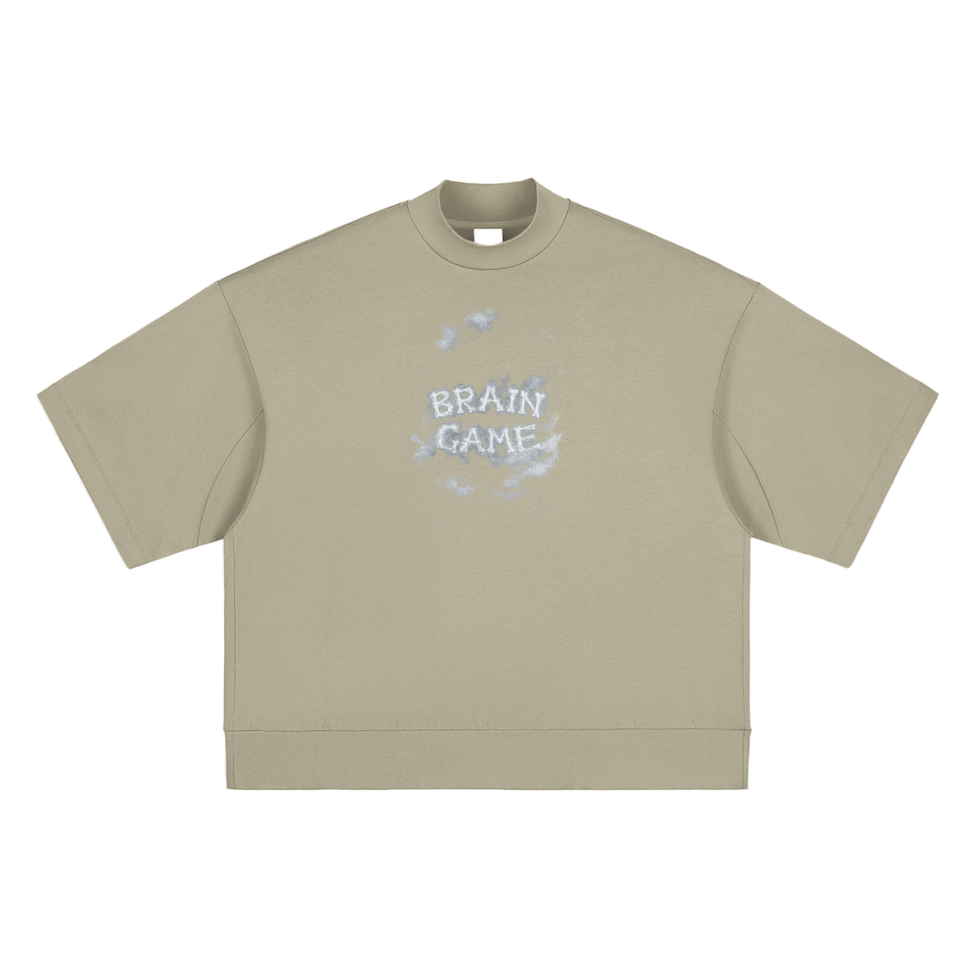 BG “Clouded” Heavy Mock Neck T-shirt