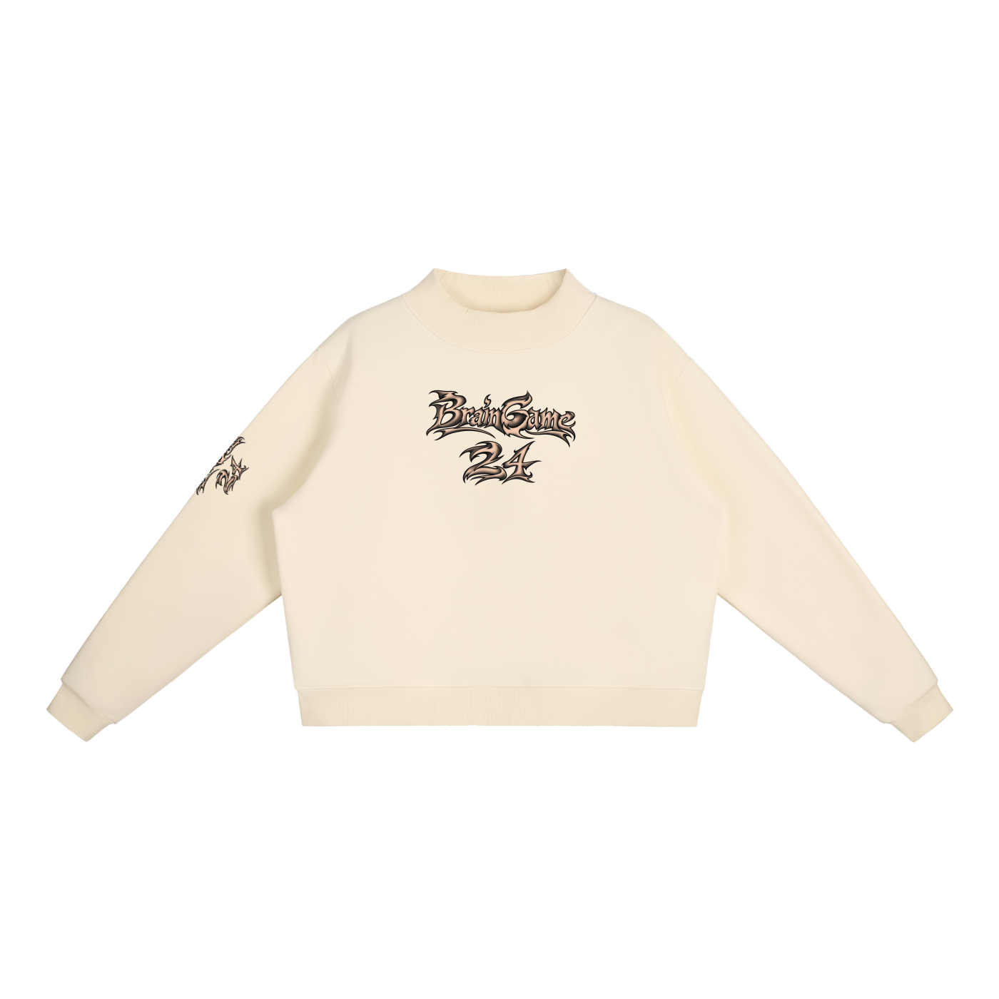 BG Essential “New Wave” Mock-Neck Crew