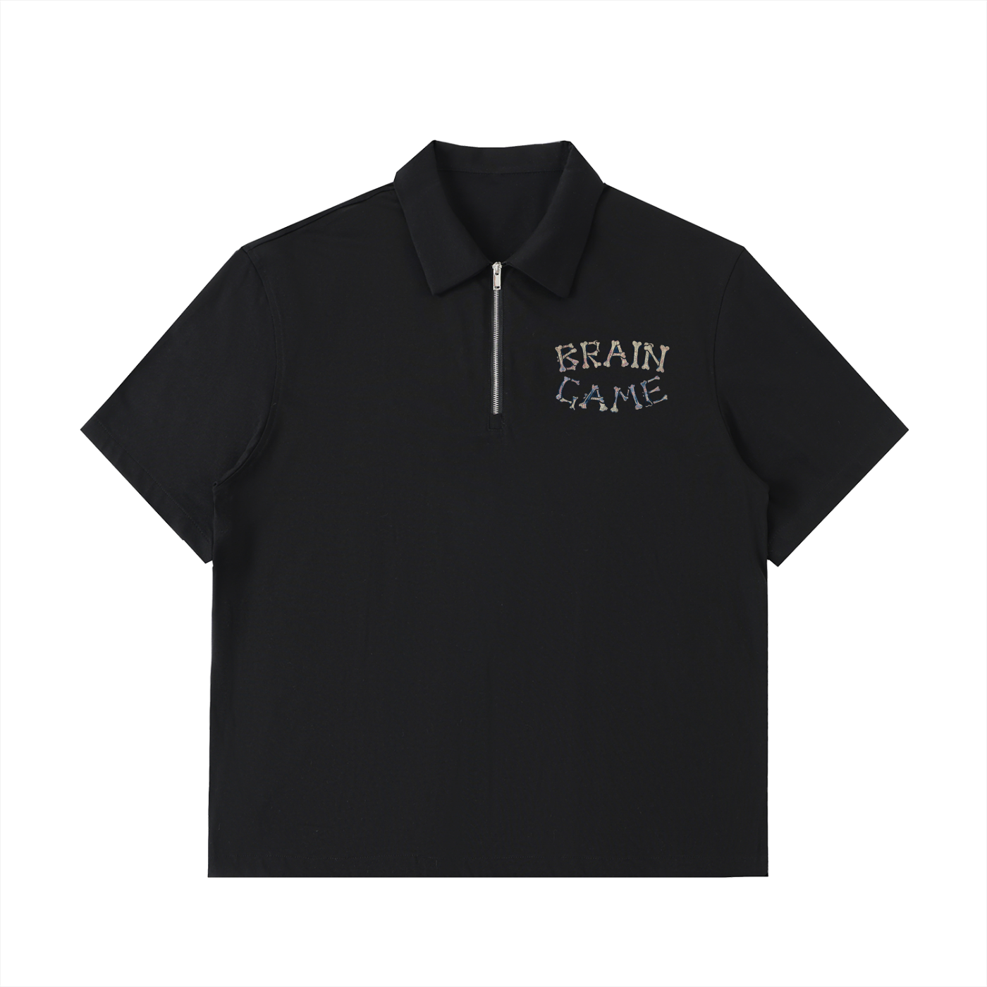 BG “Dynasty” Zip Cotton Polo Shirt