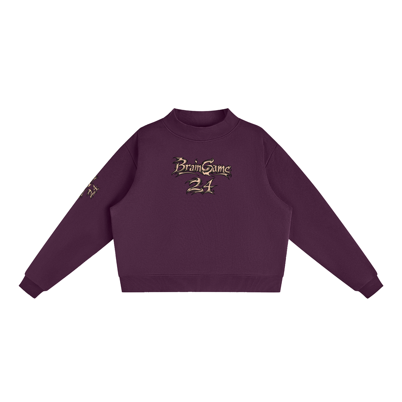 BG Essential “New Wave” Mock-Neck Crew