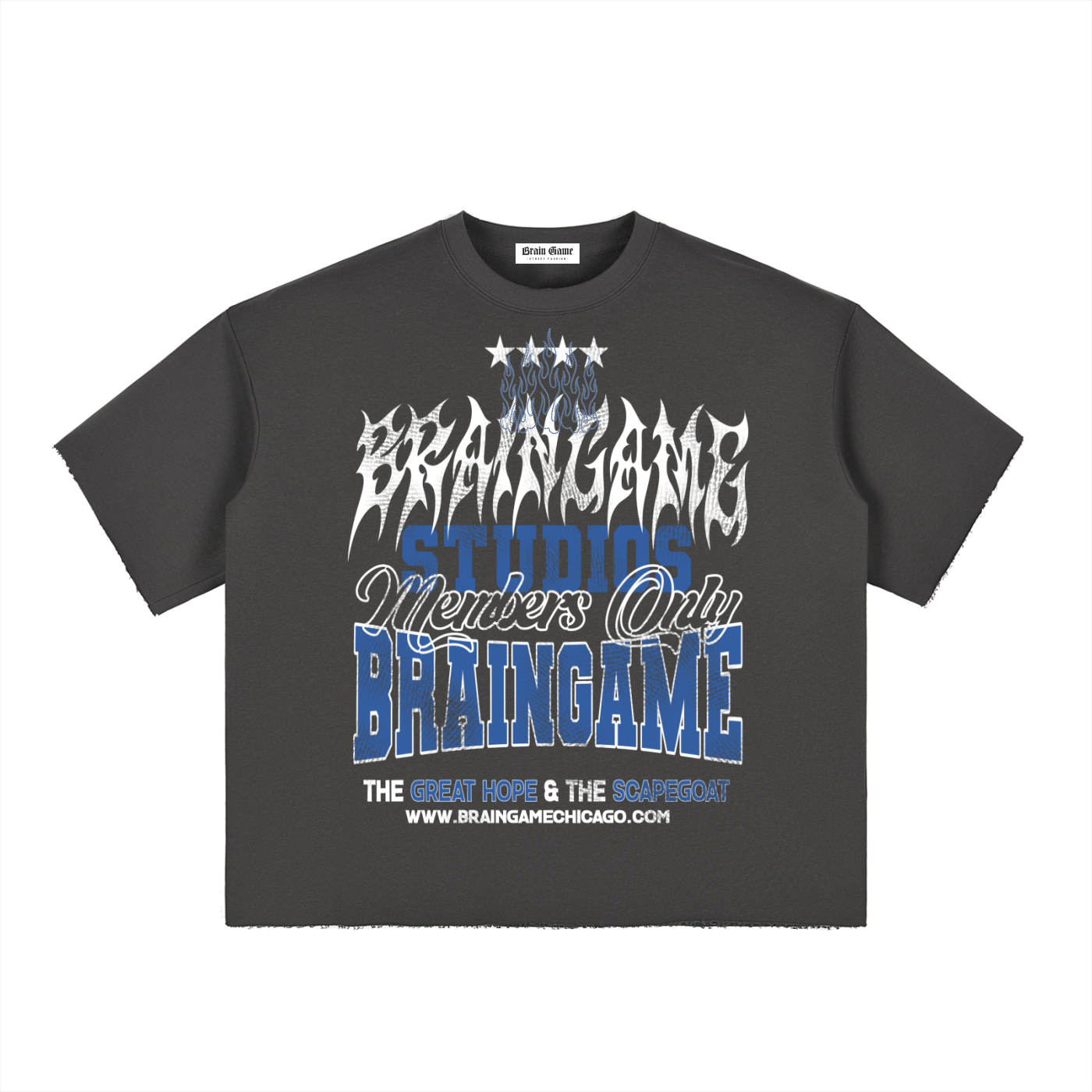 BG “Members” Boxy Raw-Edge T