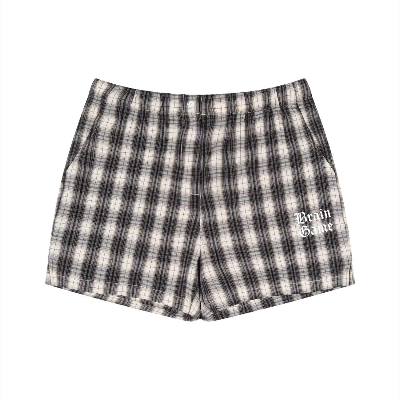 BG Unisex Plaid Shorts