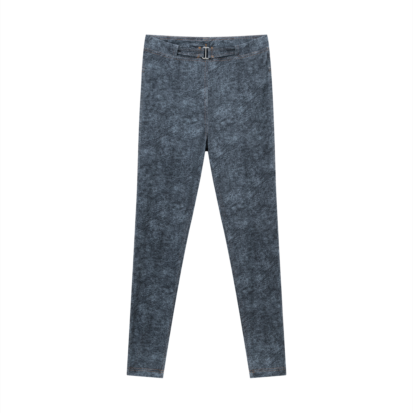 BG Women's Faux Denim Zip-Fly Leggings