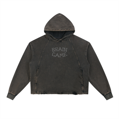 BG Frayed-Hem Hoodie
