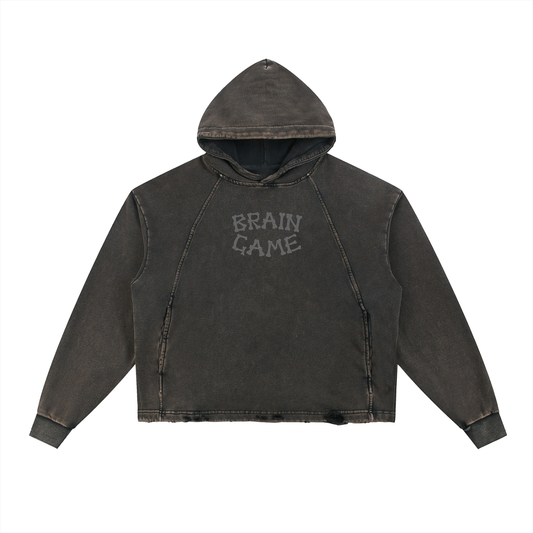 BG Frayed-Hem Hoodie