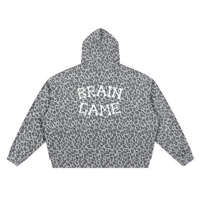 BG Unisex Leopard Print Waffle Hoodie