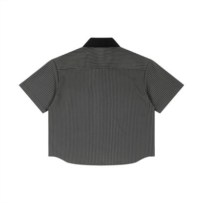 BG Unisex Contrast Collar Shirt Boxy