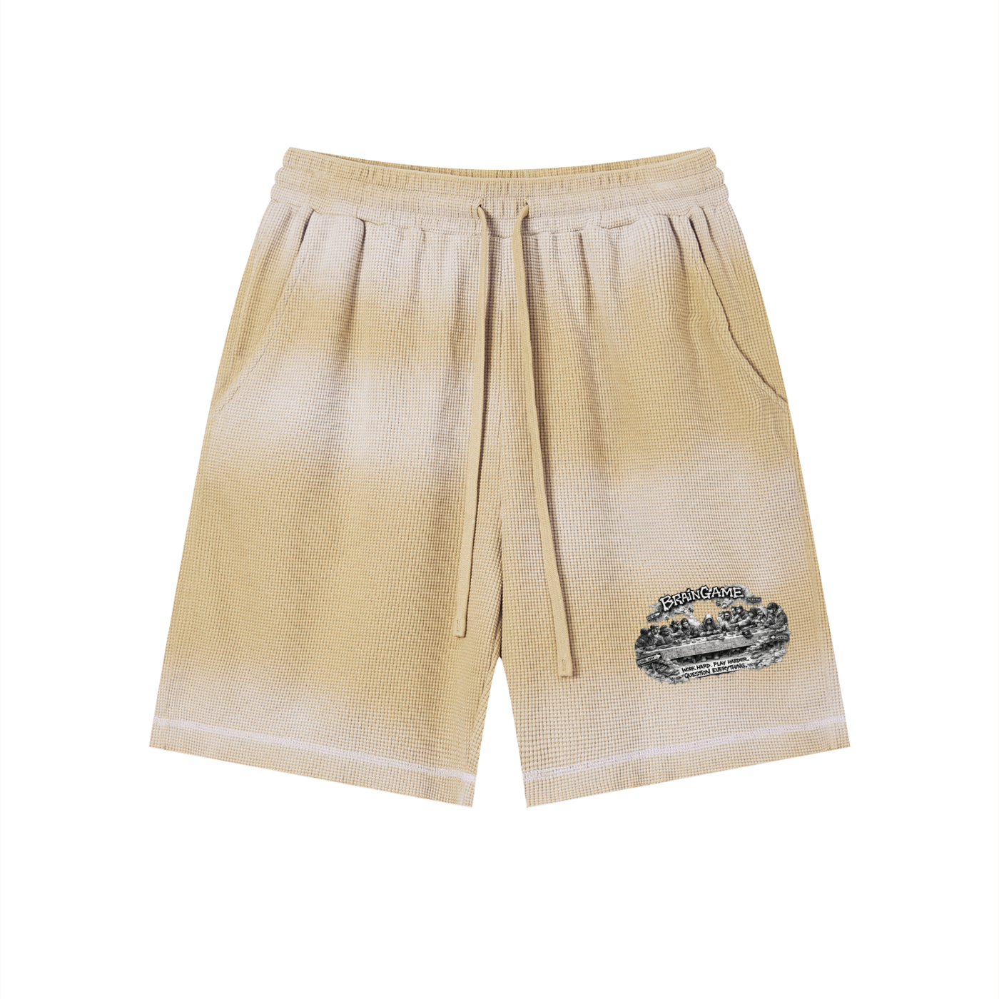 BG “First Supper” Waffle Shorts
