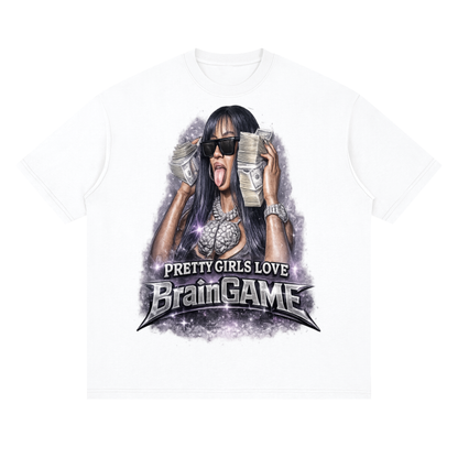BG “Pretty Girls” Streetwear Loose Drop Shoulder T-Shirt