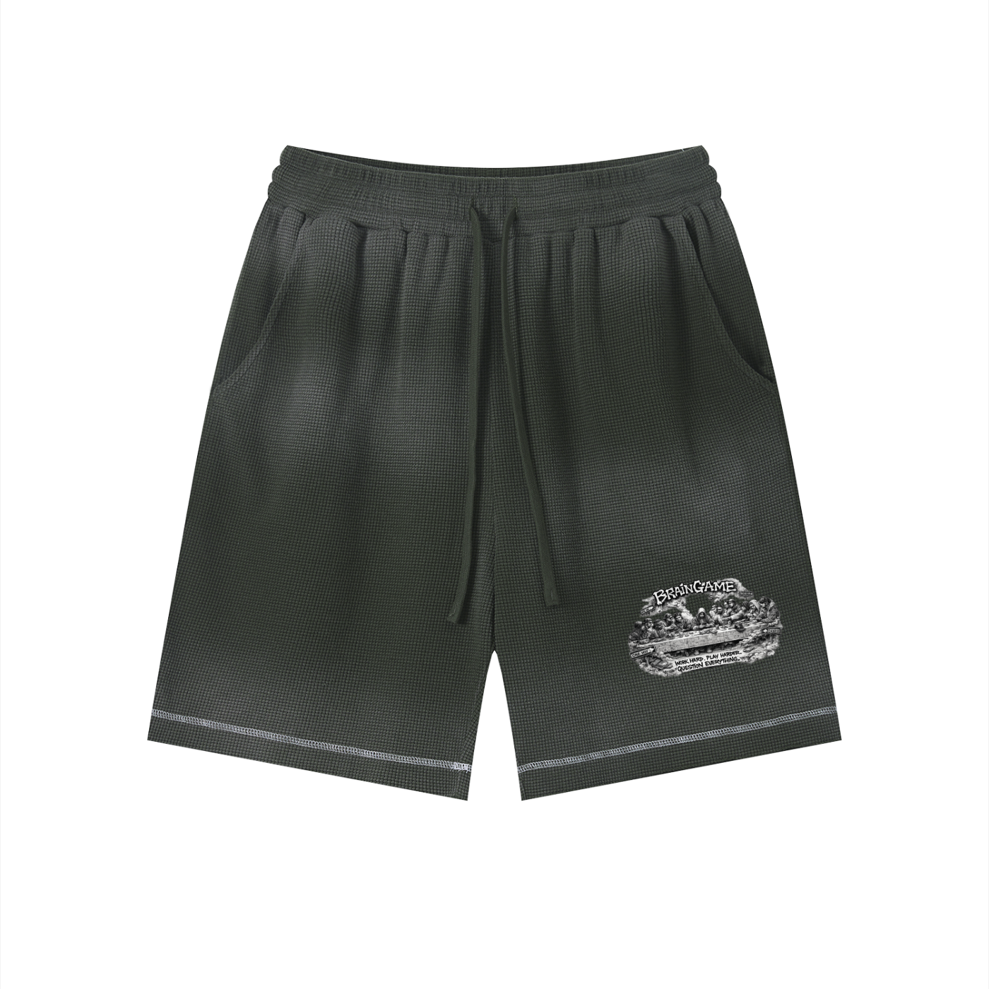 BG “First Supper” Waffle Shorts
