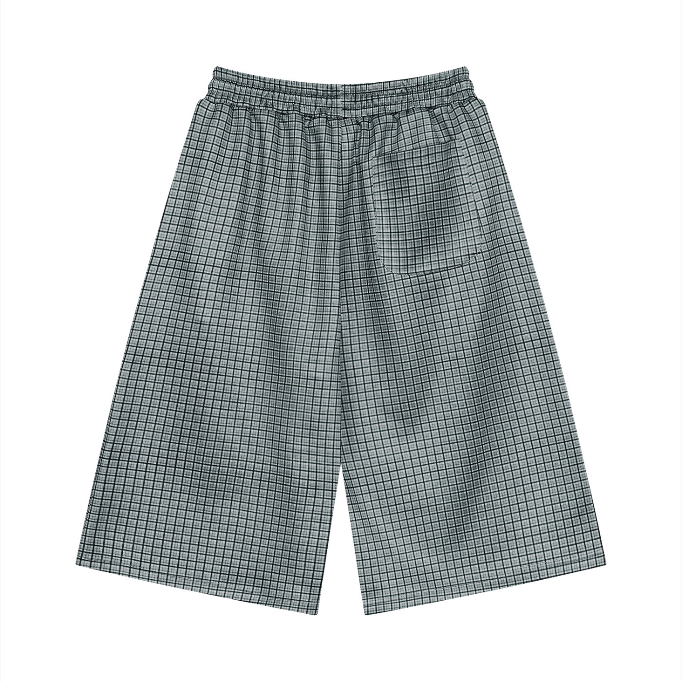 BG Unisex “In The Clouds” Plaid Shorts