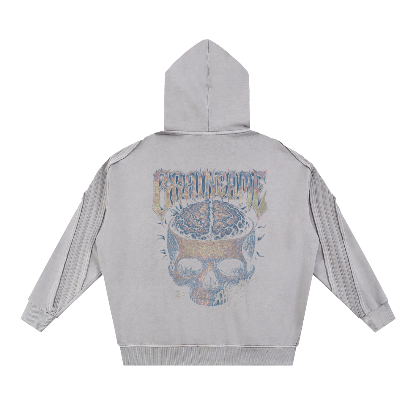 BG “Bikers”  Raw Edge Hoodie