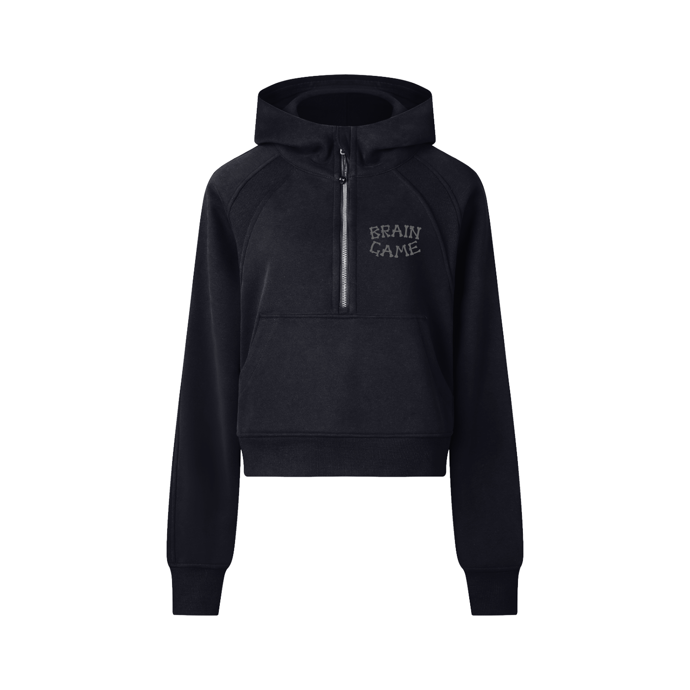 BG Womens Cropped Half-Zip Hoodie