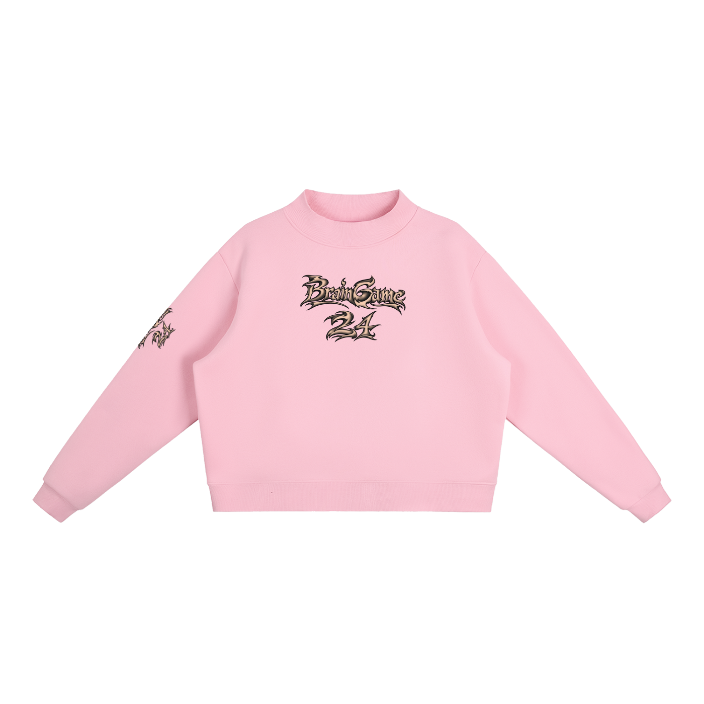 BG Essential “New Wave” Mock-Neck Crew