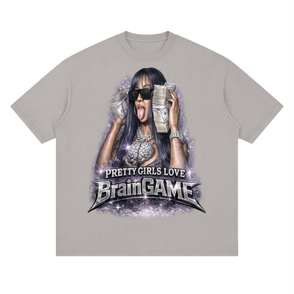 BG “Pretty Girls” Streetwear Loose Drop Shoulder T-Shirt